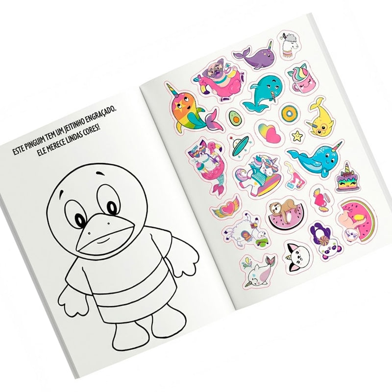 Livro de Colorir | 1001 Adesivos | Brincadeiras
