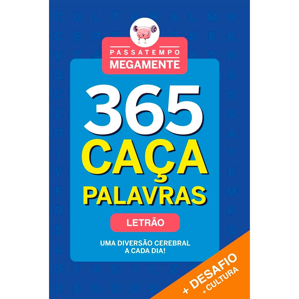 Passatempo Megamente |  365 Caça-Palavras | Letrão | Azul