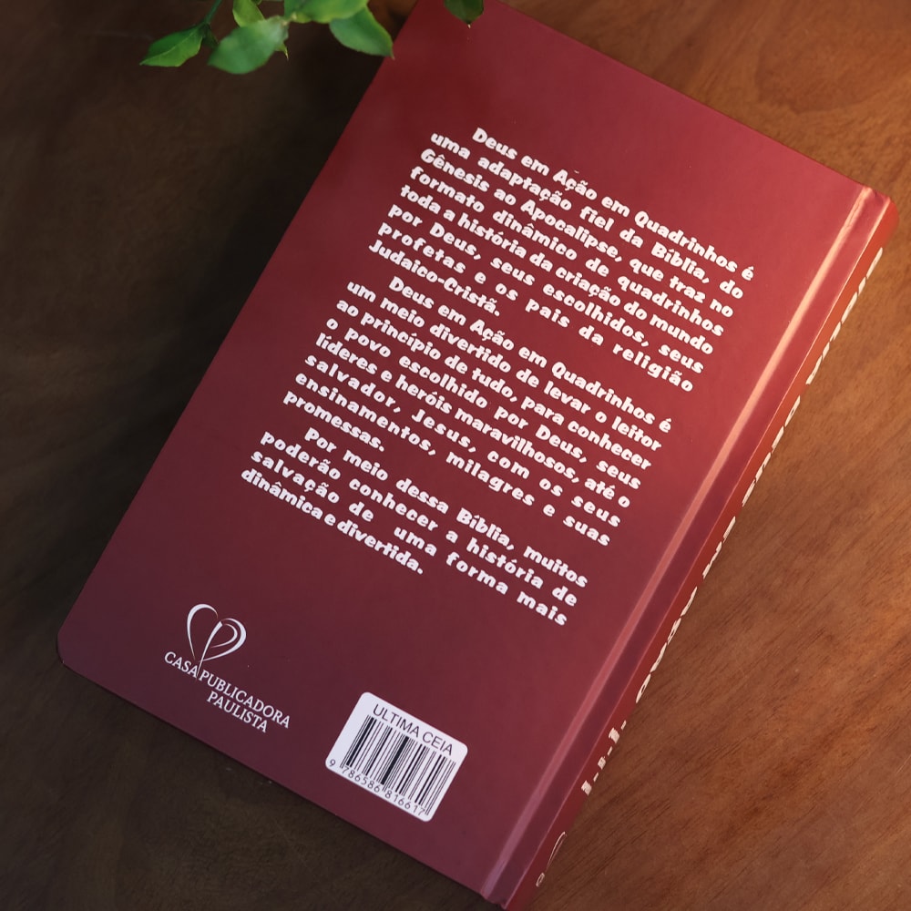 Bíblia Deus em Ação Em Quadrinhos | Última Ceia | Capa Dura