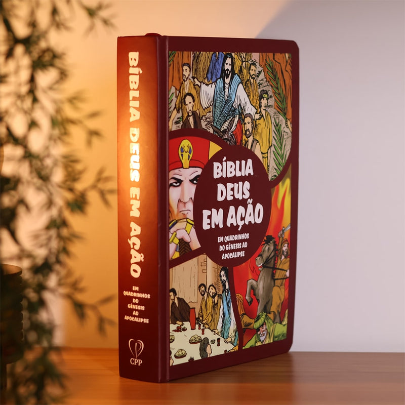 Bíblia Deus em Ação Em Quadrinhos | Última Ceia | Capa Dura