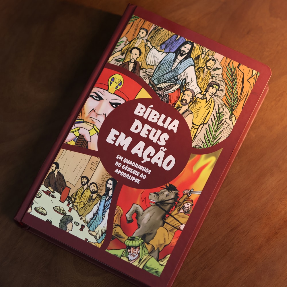 Bíblia Deus em Ação Em Quadrinhos | Última Ceia | Capa Dura
