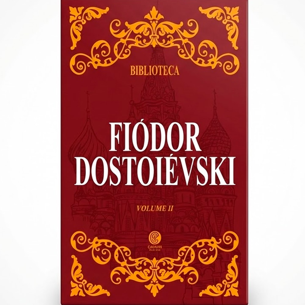 Biblioteca  Fiódor Dostoiévski Volume II | Edição de Luxo | Box Com 3 Livros