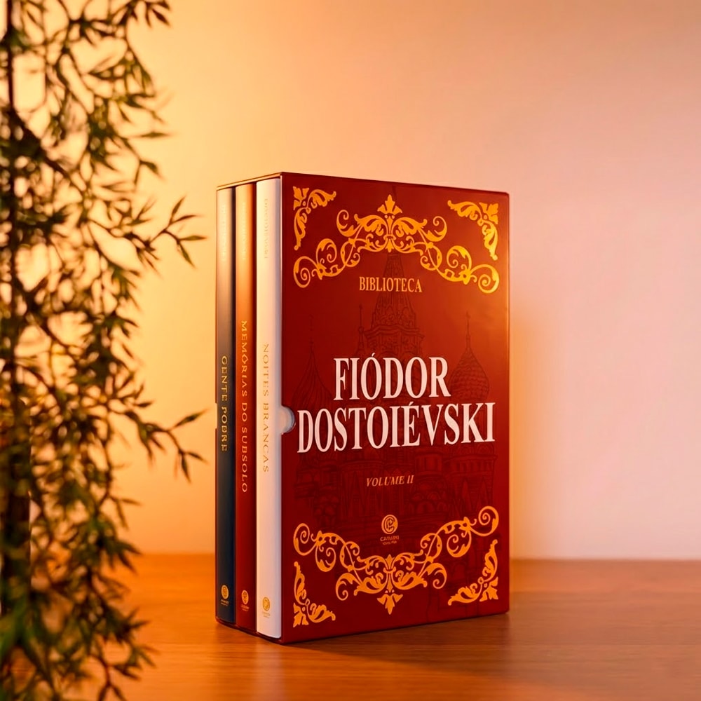 Biblioteca  Fiódor Dostoiévski Volume II | Edição de Luxo | Box Com 3 Livros