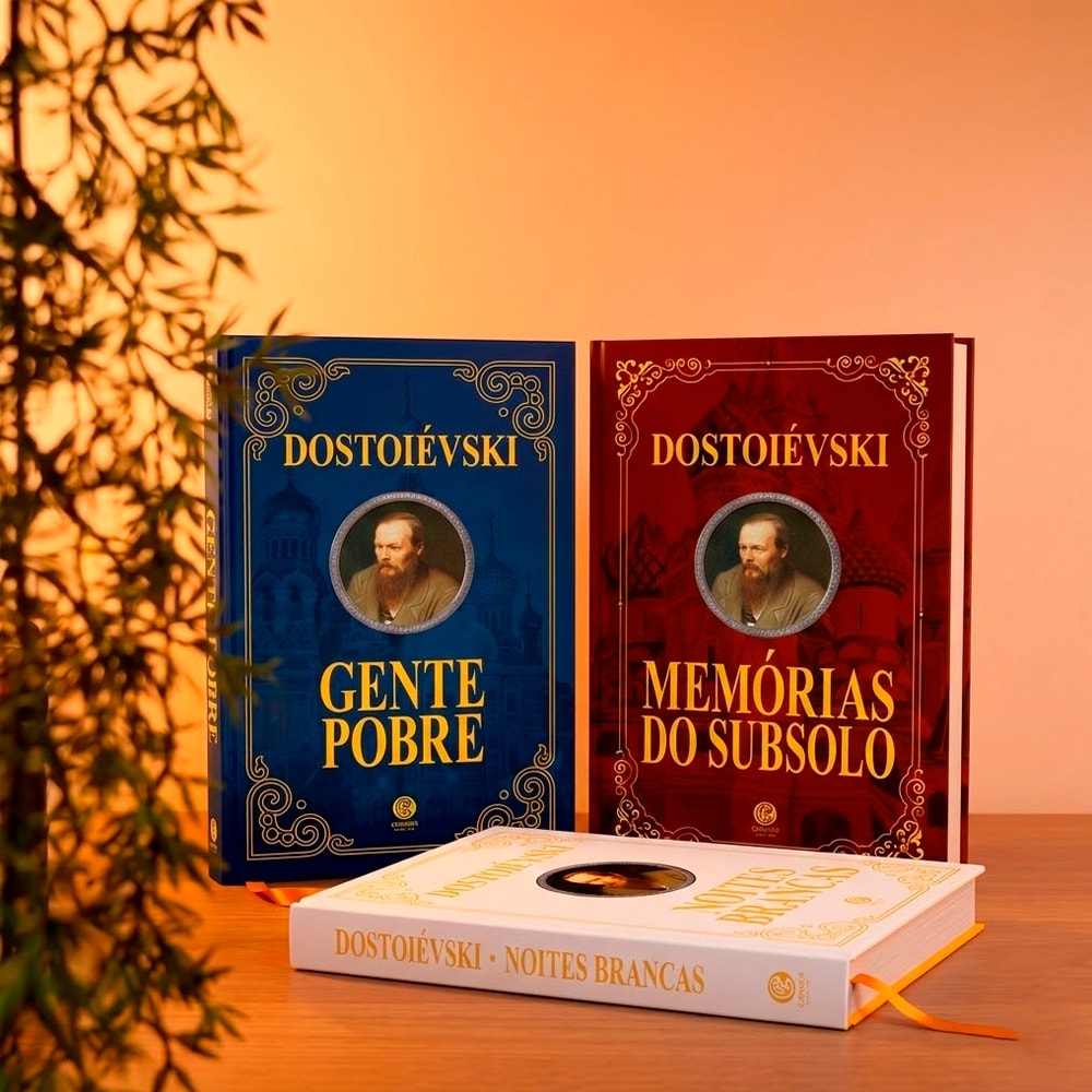 Biblioteca  Fiódor Dostoiévski Volume II | Edição de Luxo | Box Com 3 Livros