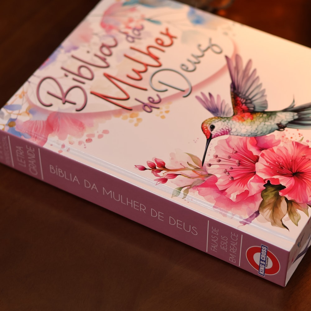 Bíblia da Mulher de Deus | ARC | Harpa Pentecostal | Letra Grande | Capa Dura Beijaflor