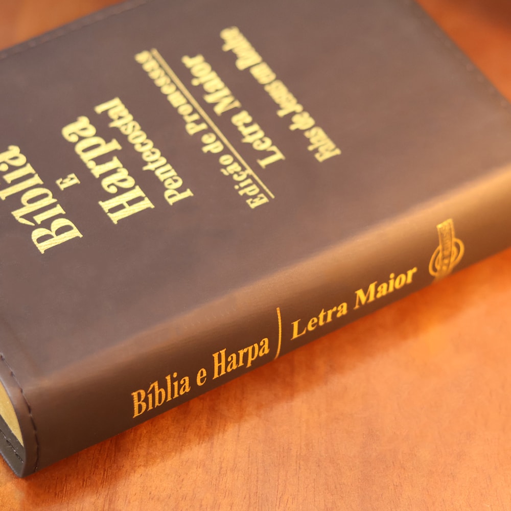 Bíblia e Harpa Média | ARC | Letra Maior | Edição de Promessas | Capa Luxo | Com Índice