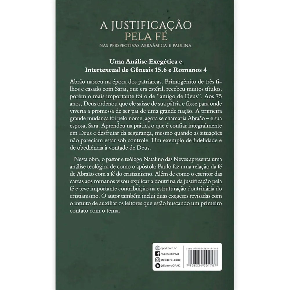 A Justificação Pela Fé | Natalino das Neves
