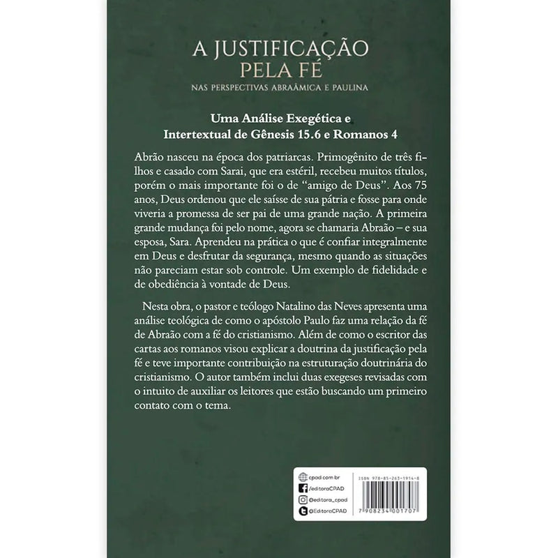 A Justificação Pela Fé | Natalino das Neves
