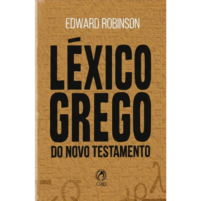 Livro Léxico Grego do Novo Testamento, capa bege com letras em relevo. — Plenitude