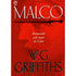Livro Malco de W. G. Griffiths. Capa vermelha com espada e rosto. — Plenitude