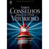 Livro Sábios Conselhos Para Um Viver Vitorioso, capa azul escura com farol iluminado. — Plenitude