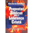 Livro Propostas Bíblicas para a Liderança Cristã de Maria José de Almeida Elias, capa azul com chamas. — Plenitude