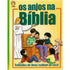 Livro infantil Os Anjos na Bíblia, capa almofadada com anjo e crianças lendo. — Plenitude