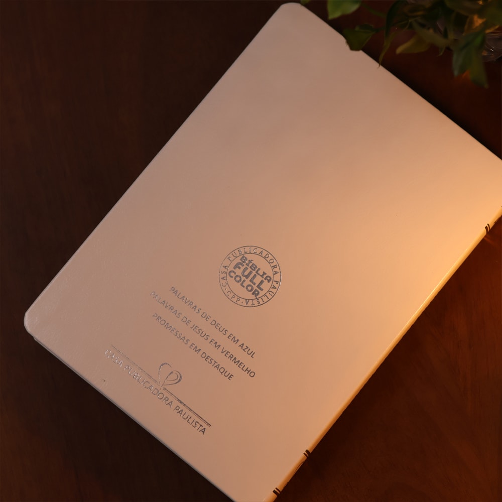 Bíblia Sagrada | Letra Gigante | ARC | C/ Harpa e Corinhos | Capa Premium Luxo Flores Branca