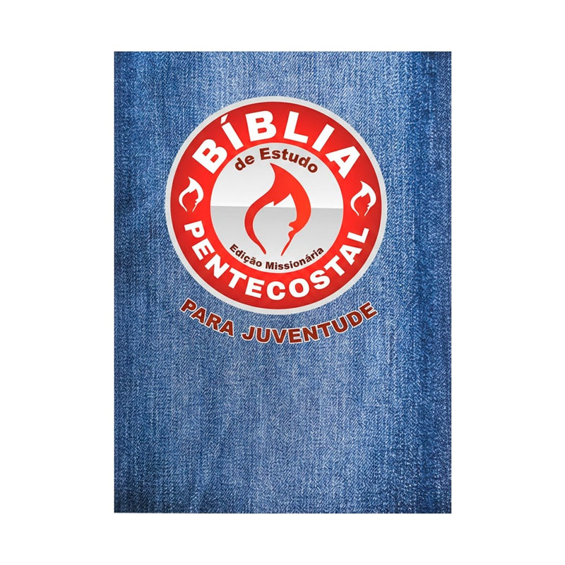 Bíblia de Estudo Pentecostal Juventude | ARC | Capa Sintética Jeans