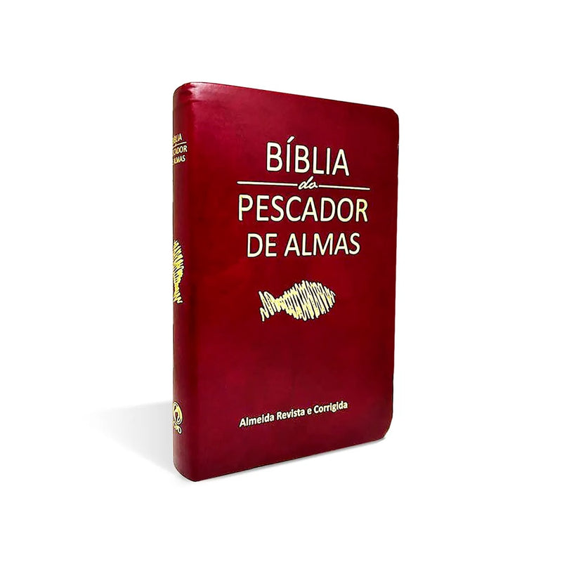 Bíblia Do Pescador De Almas | ARC | Letra Média | Capa Luxo Vinho