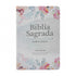 Bíblia Sagrada ARC Letra Grande com Harpa Cristã, capa floral aquarela. — Plenitude