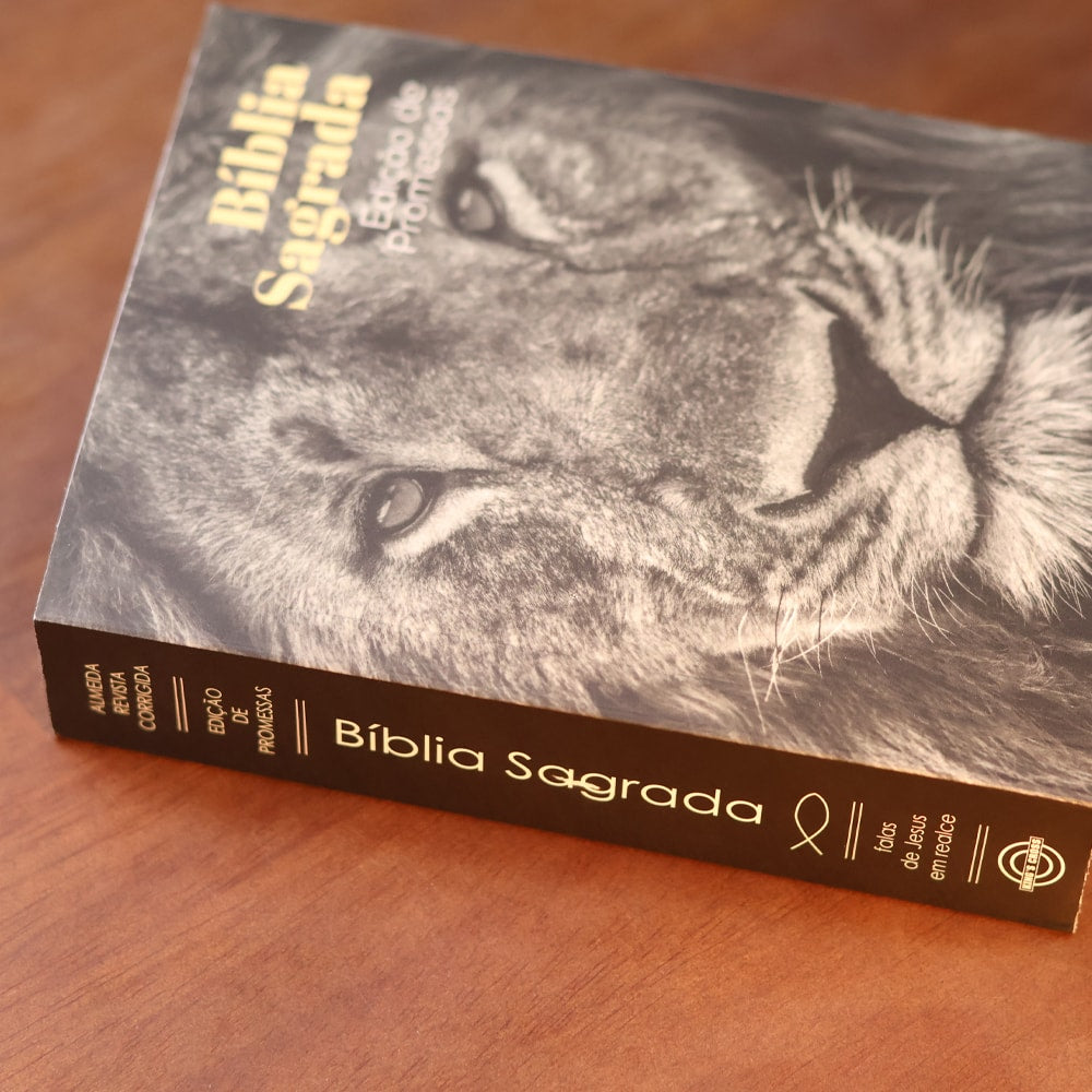 Kit 30 Bíblias Sagrada Leão | ARC | Edição Promessas | Bolso