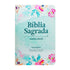 Bíblia Sagrada ARC, letra gigante, com Harpa Cristã, capa semiflexível floral aquarela. — Plenitude