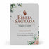Bíblia Sagrada ARC Letra Gigante com Harpa Cristã, capa dura branca floral, palavras de Jesus em vermelho. — Plenitude