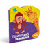 Livro infantil cartonado Travessuras de Macaco, capa colorida com macaco e girafa. — Plenitude