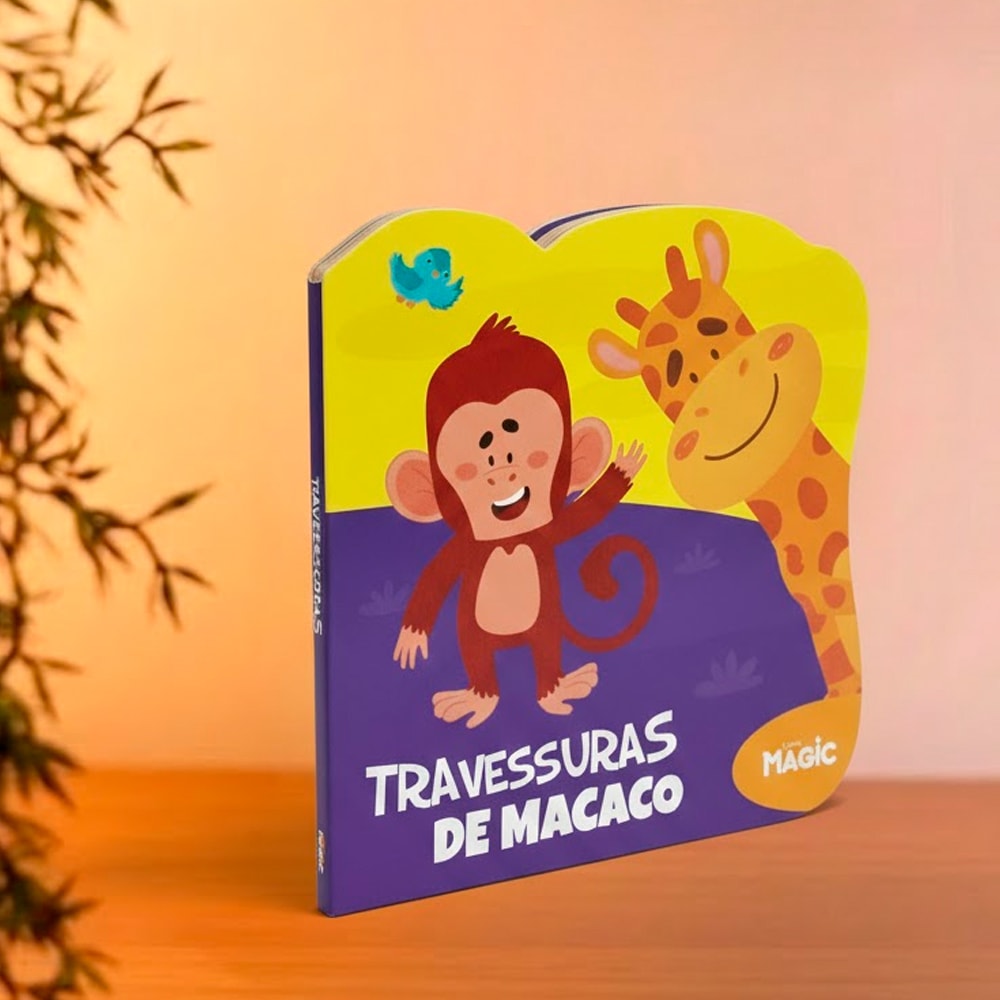Travessuras de Macaco | Livros Magic | Cartonado Recortado