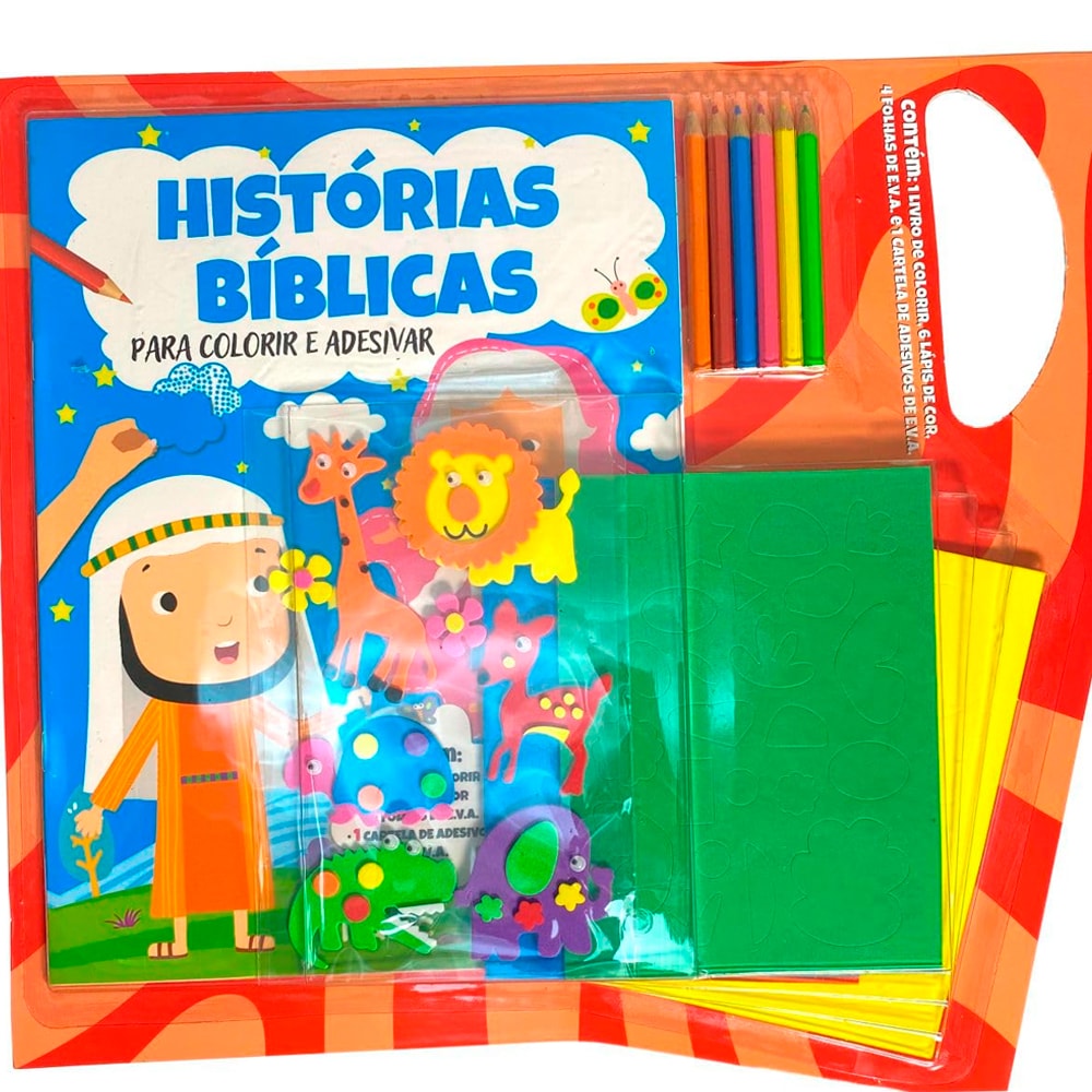 Histórias Bíblicas | Para Colorir e Adesivar