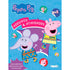 Livro Peppa Pig Adesivos e Atividades Magic Kids, capa azul com Peppa e Elefante. — Plenitude