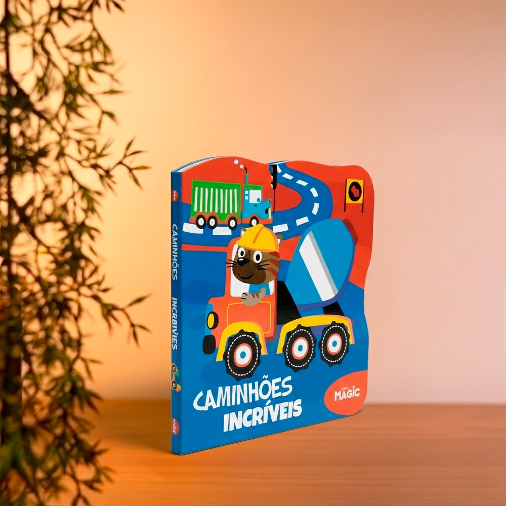 Caminhões Incríveis | Livros Magic | Cartonado Recortado
