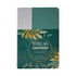 Bíblia Sagrada ARC Letra Grande Harpa Cristã, capa semiflexível floral verde e branco. — Plenitude