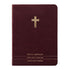 Bíblia Sagrada Slim ARC, capa premium luxo bordô com cruz dourada, Harpa e Corinhos. — Plenitude
