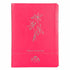 Bíblia Sagrada NVA Nova Almeida Atualizada, capa premium pink com ramo de flores prateado. — Plenitude