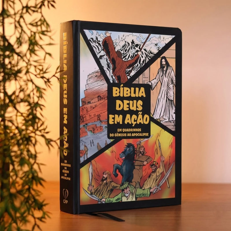 Bíblia Deus em Ação Em Quadrinhos | Torre de Babel | Capa Dura