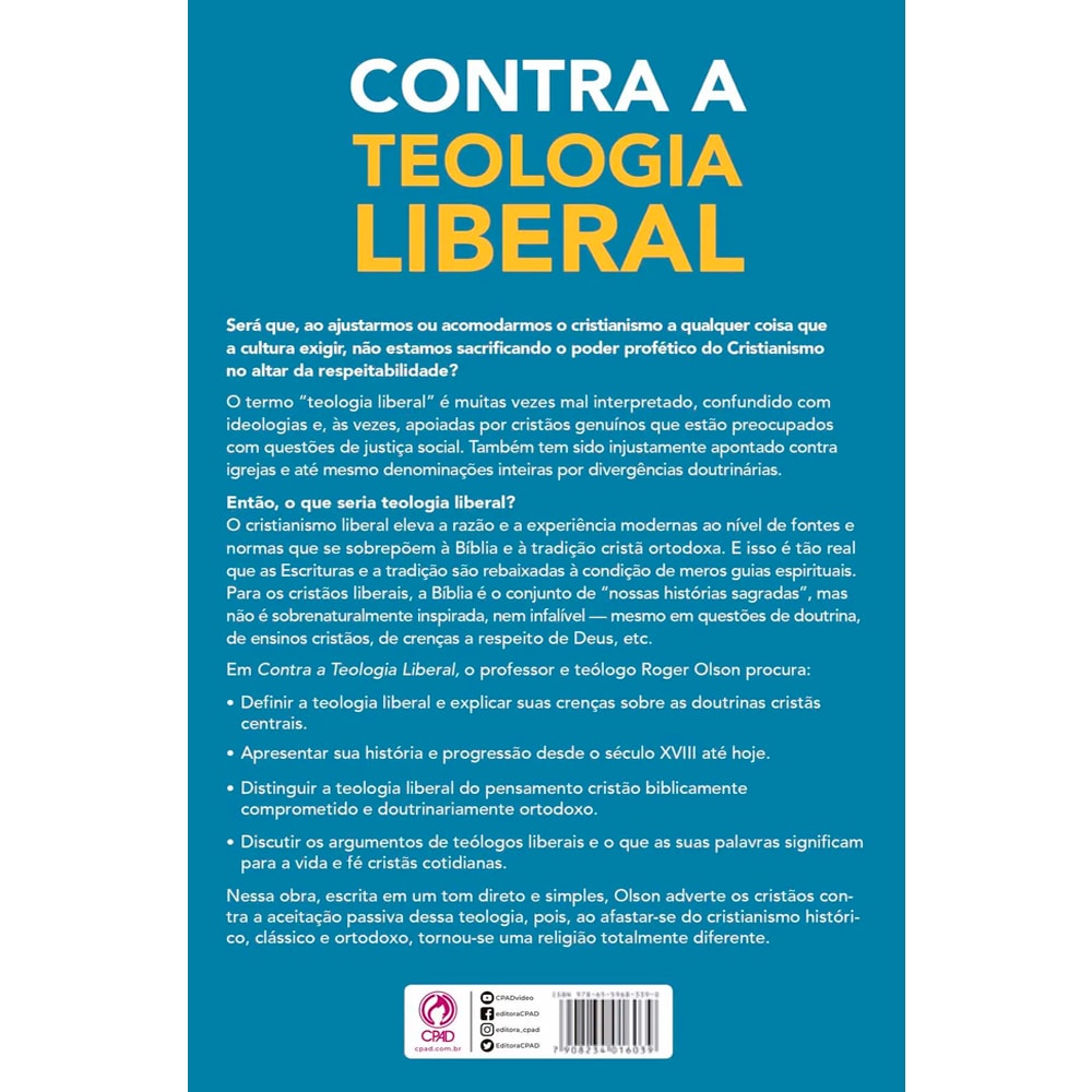 Contra a Teologia Liberal | Roger E. Olson