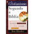 Livro: Cristianismo Segundo a Bíblia, Ron Rhodes, capa com livro aberto e título em branco e marrom. — Plenitude
