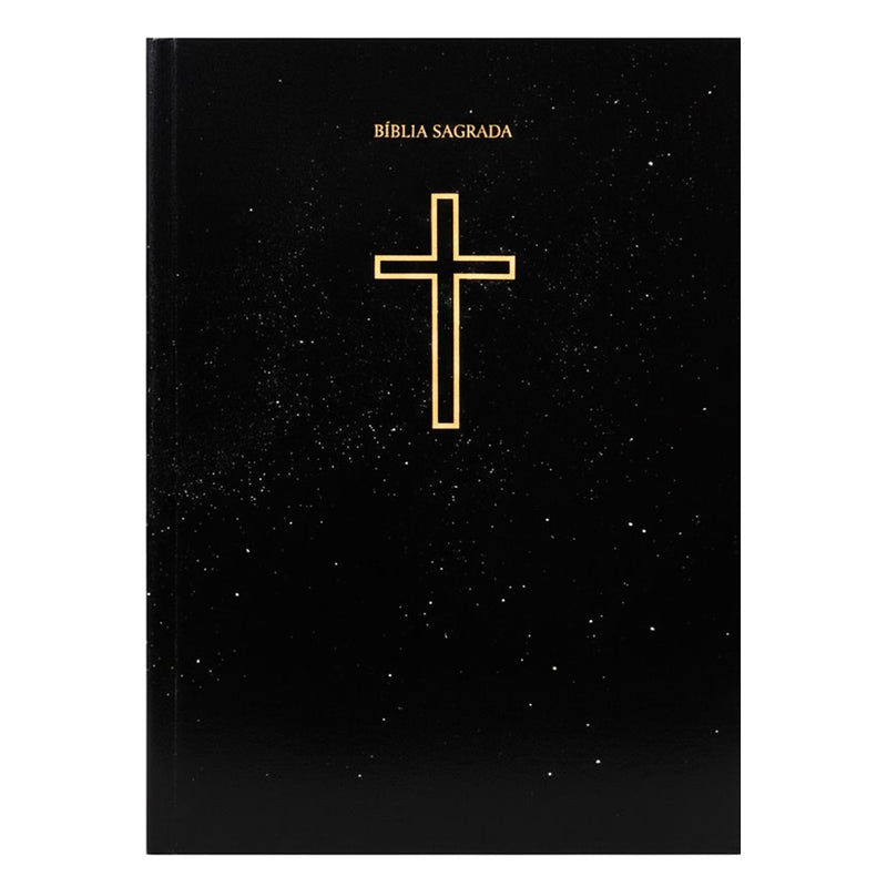 Bíblia Sagrada Salvos Pela Graça | NVA | Capa Brochura Preta