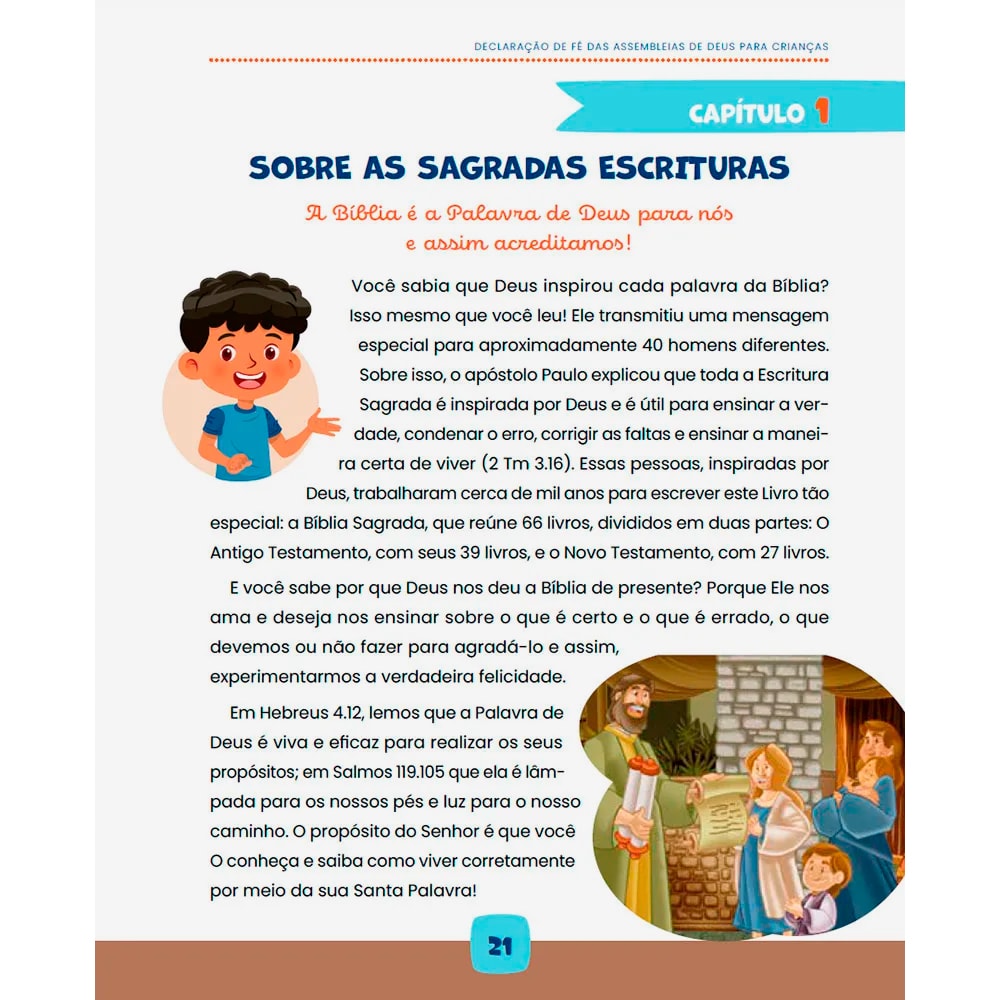 Declaração de Fé das Assembleias de Deus Para Criancas | Elias Torralbo