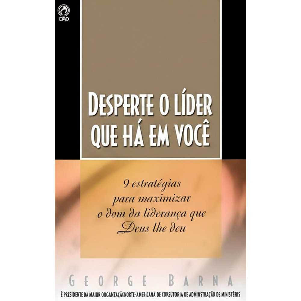 Livro Desperte o Líder Que Há Em Você, capa bege com título em letras brancas e marrons — Plenitude