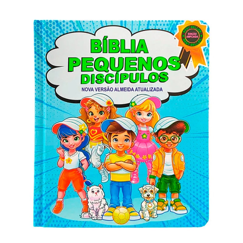 Bíblia Pequenos Discípulos | NVA | Letra Normal | Capa Dura Azul