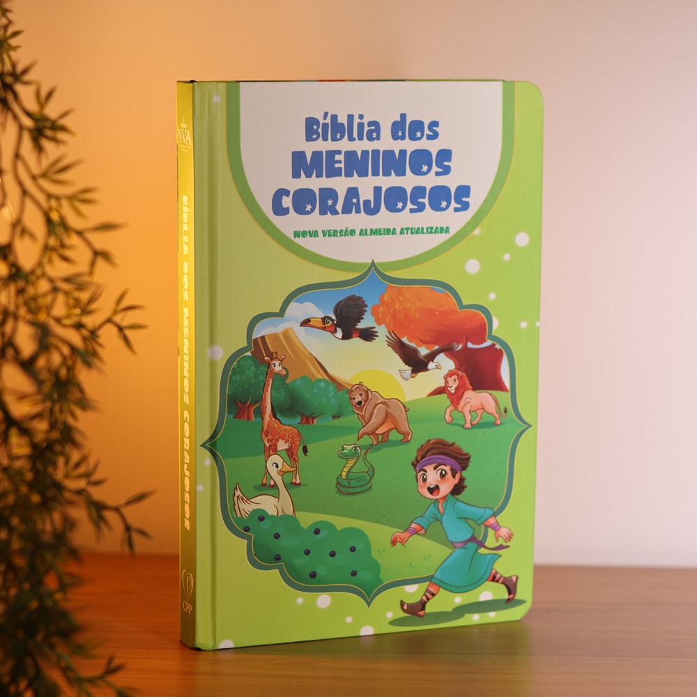 Bíblia dos Meninos Corajosos | NVA | Capa Dura Verde