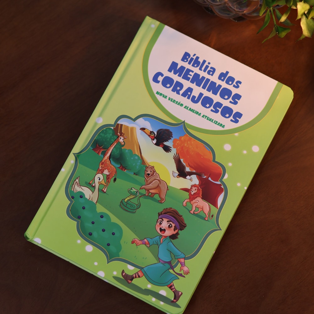 Bíblia dos Meninos Corajosos | NVA | Capa Dura Verde