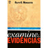 Livro Examine as Evidências, capa com desenho de feto e faixa azul com 
