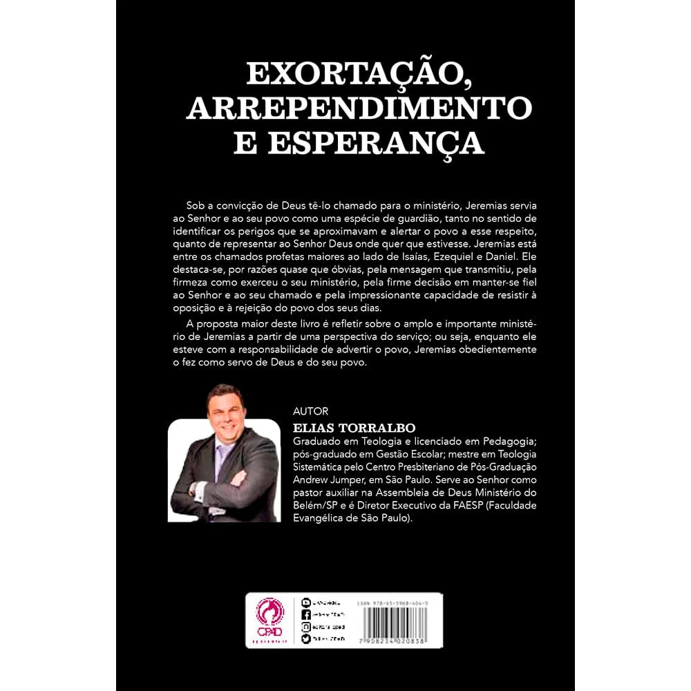 Exortação, Arrependimento e Esperança | Elias Torralbo