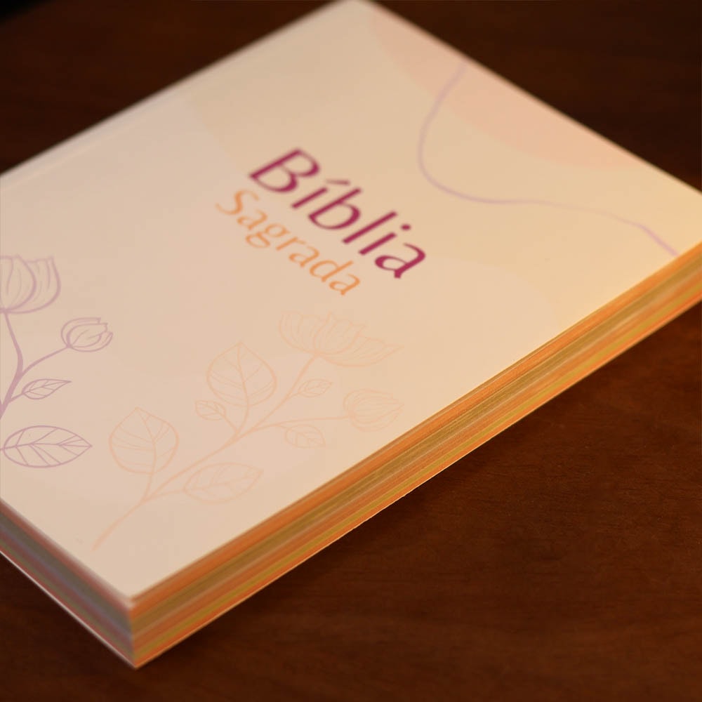 Kit 10 Bíblias Sagrada Flores | NVA | Capa Brochura