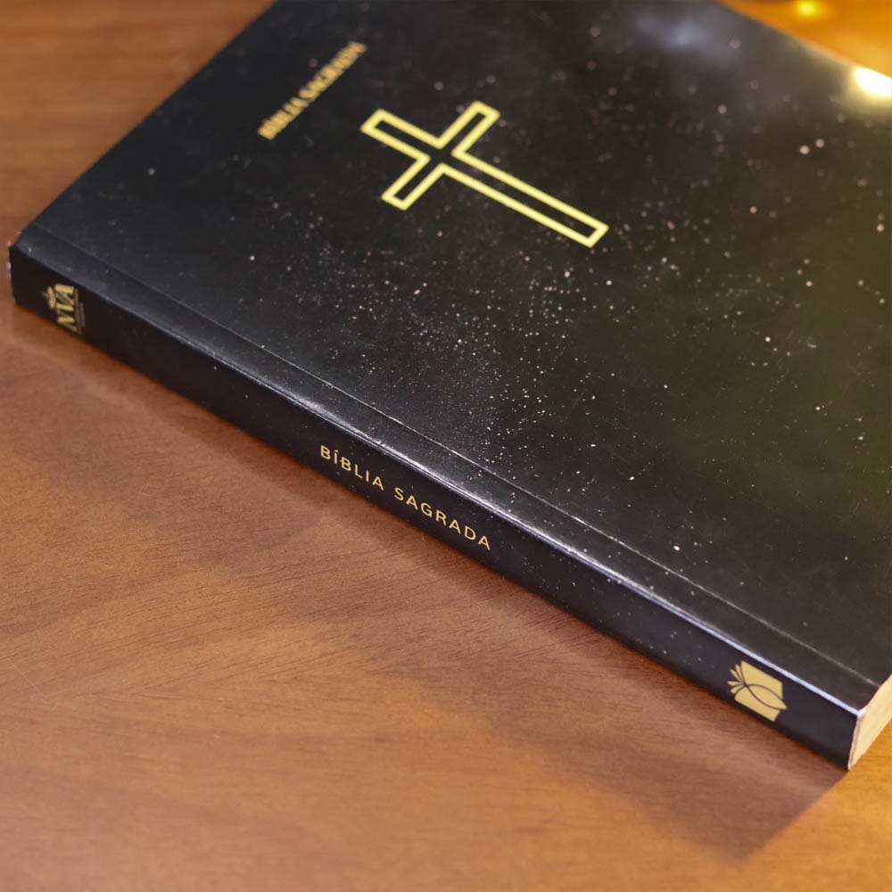 Kit 10 Bíblias Sagrada Salvos Pela Graça | NVA | Capa Brochura Preta
