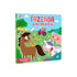 Livro infantil "Fazenda Animada" com capa colorida e ilustrações de animais de fazenda. — Plenitude