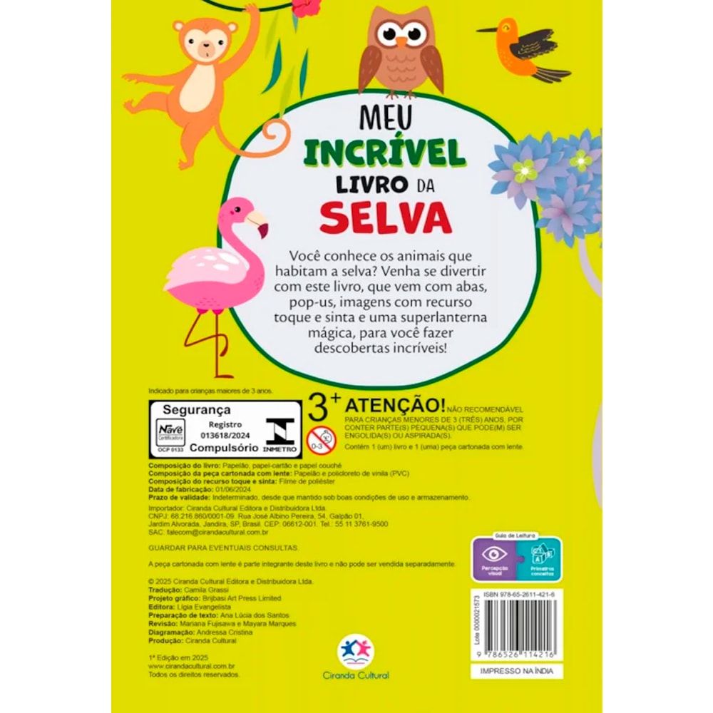 Meu Incrível Livro da Selva | Livro Interativo Com Pop-Up, Abas e Muito Mais!