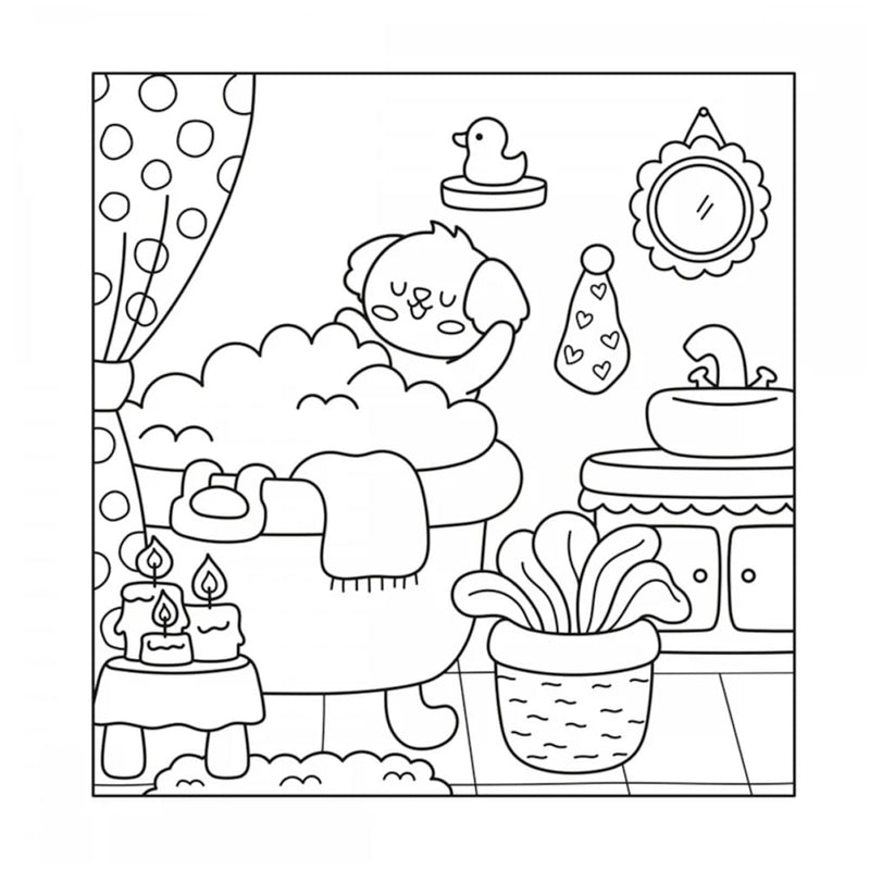 Cozy Fun | Livro de Colorir com 6 Marcadores