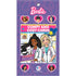 Kit de cards Barbie Comfy And Cozy 4 Cards, embalagem roxa com Barbies e selo de 4 cards para colorir. — Plenitude