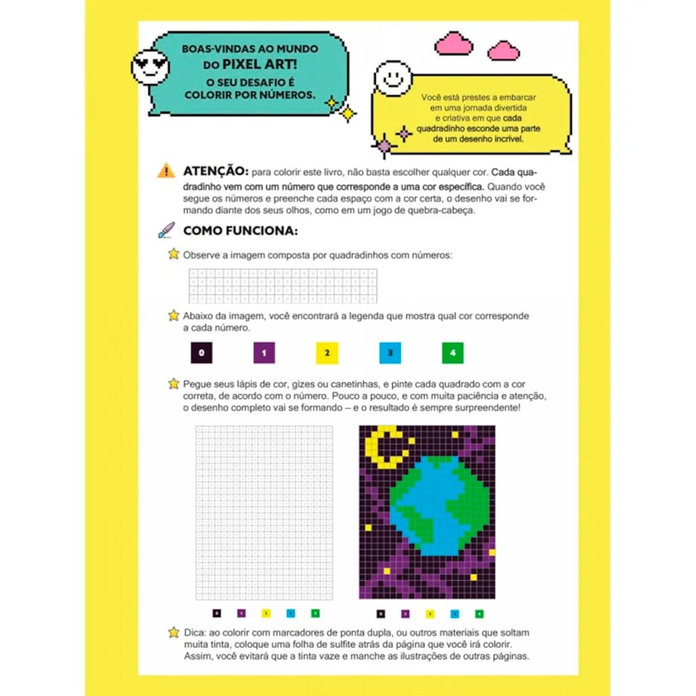 Pixel Art | Mais de 20 Desafios para Colorir